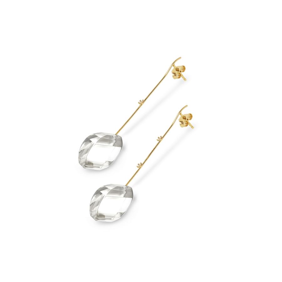 Yellow gold 'Amo' earrings AMI | OR7 CDR MNDRLAU18G CT 0,06